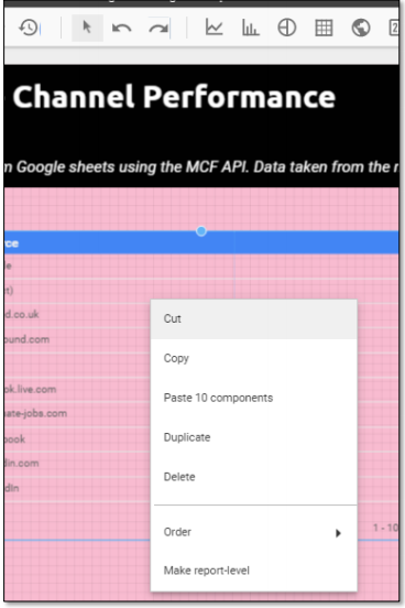 Keyboard Shortcuts in Google Data Studio