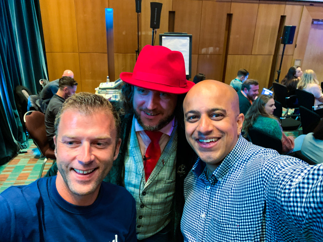 With Lukasz Zelezny and François Goube at the Benchmark Search & Digital Conference