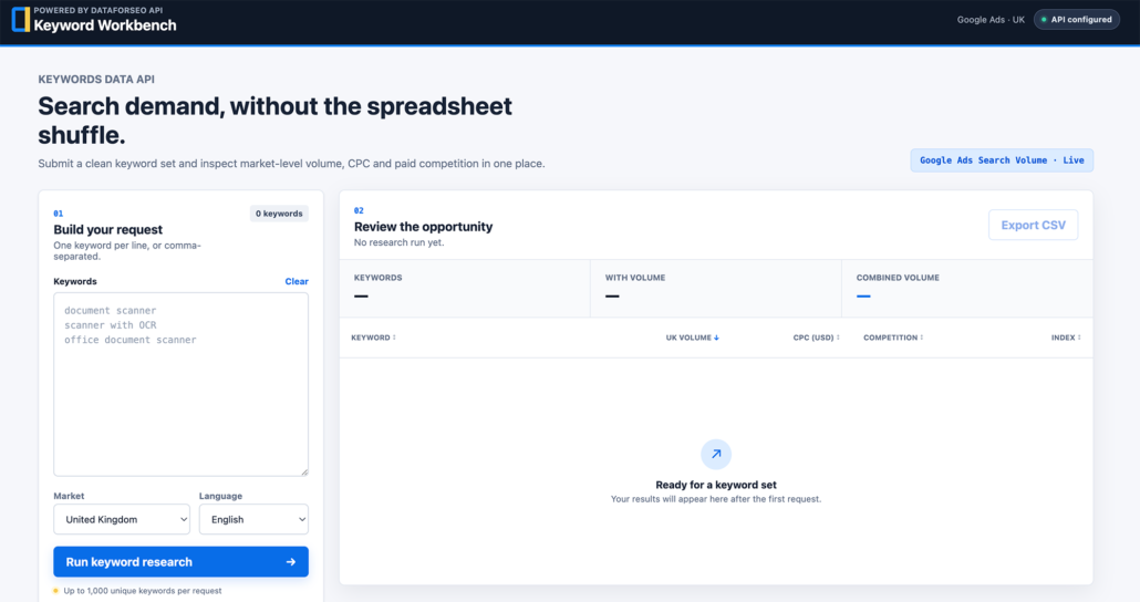 Local Keyword Research Tool